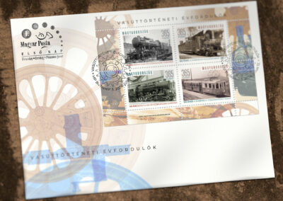 Vasúttörténeti évfordulók bélyegkisív (2024)
